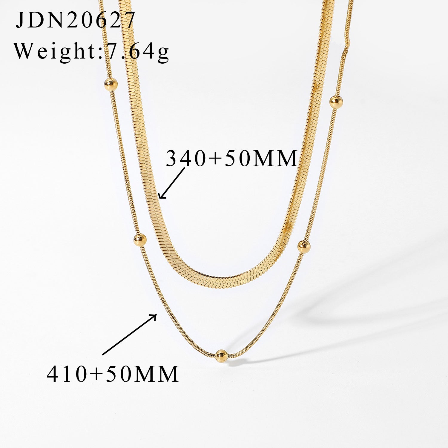 Dania Layered Sun Necklace - JDN20627 [27ZHR0KE]