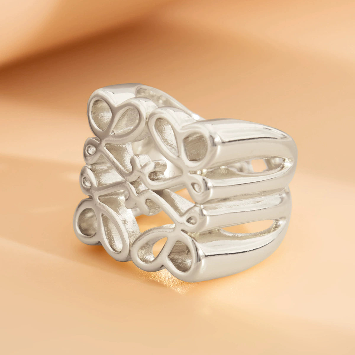 Thelma Modern Bloom Ring - 02 Silver-Tone [8RFQT6F4]