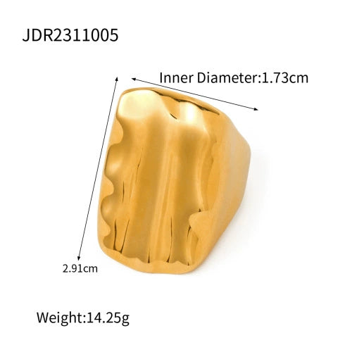 Chloe Gold Pearl Ring - JDR2311005-7 [ZR1MW6MA]