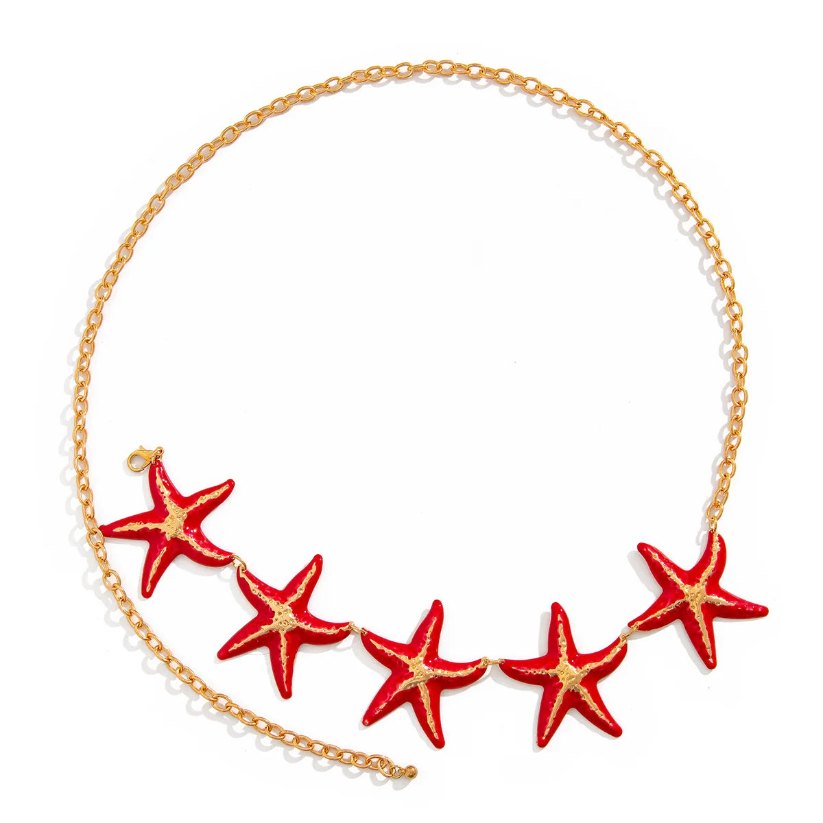 Lillyan Starfish Cross Body Chain - Red