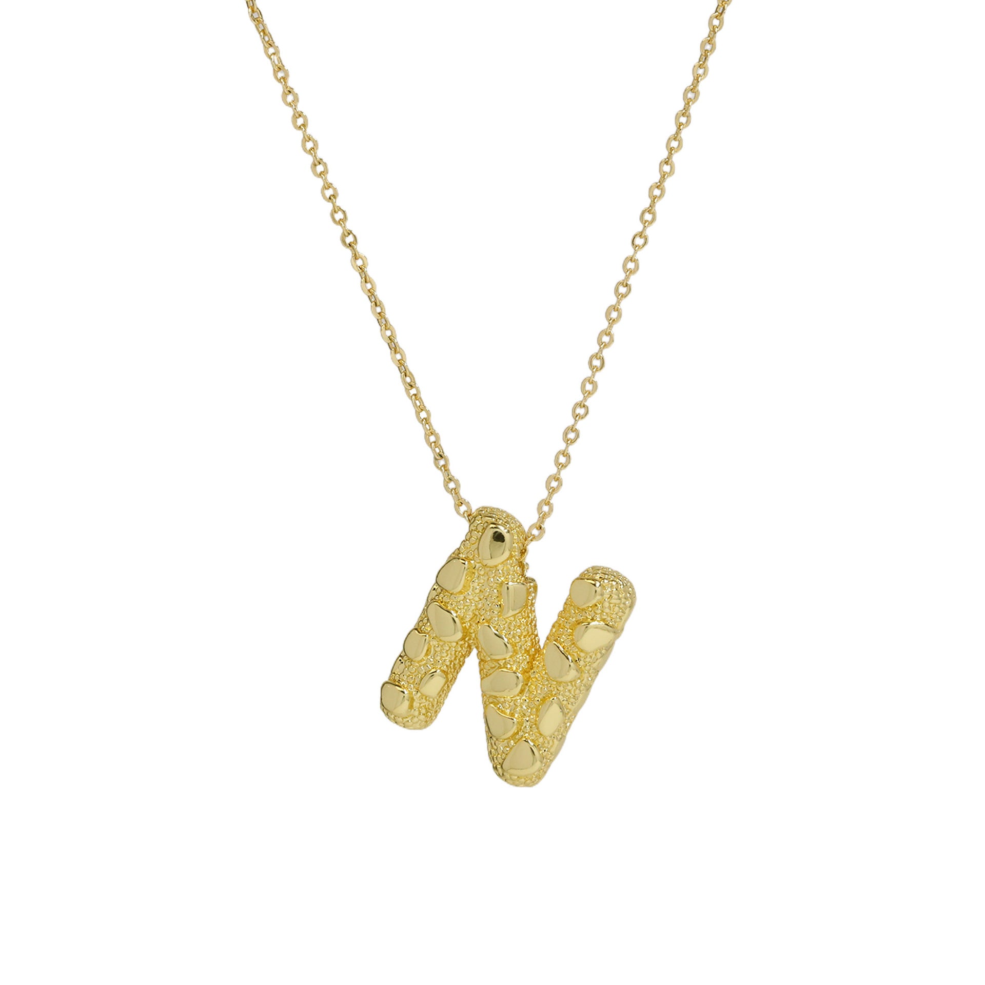Akari Bubble Letter Necklace - N [Y28UAGY8]
