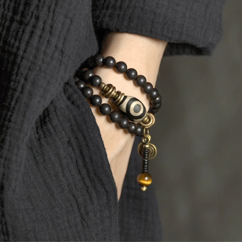 Keaton Ebony Beaded Bracelet - Women's 15