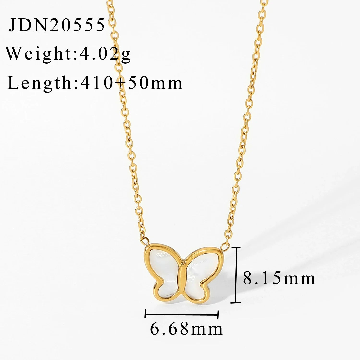 Janelle Butterfly Mother-of-Pearl Set - JDN20555
