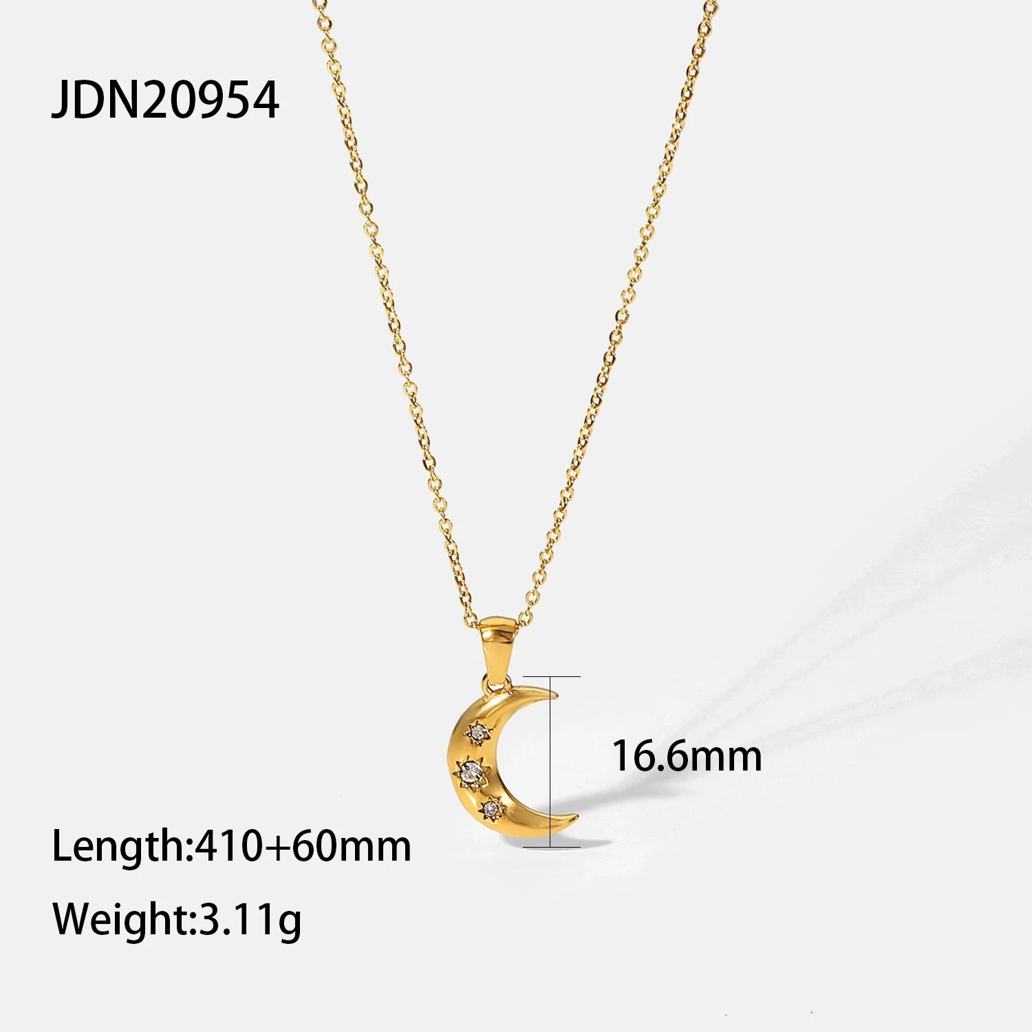Giavonna Layered Moon Necklace - JDN20954