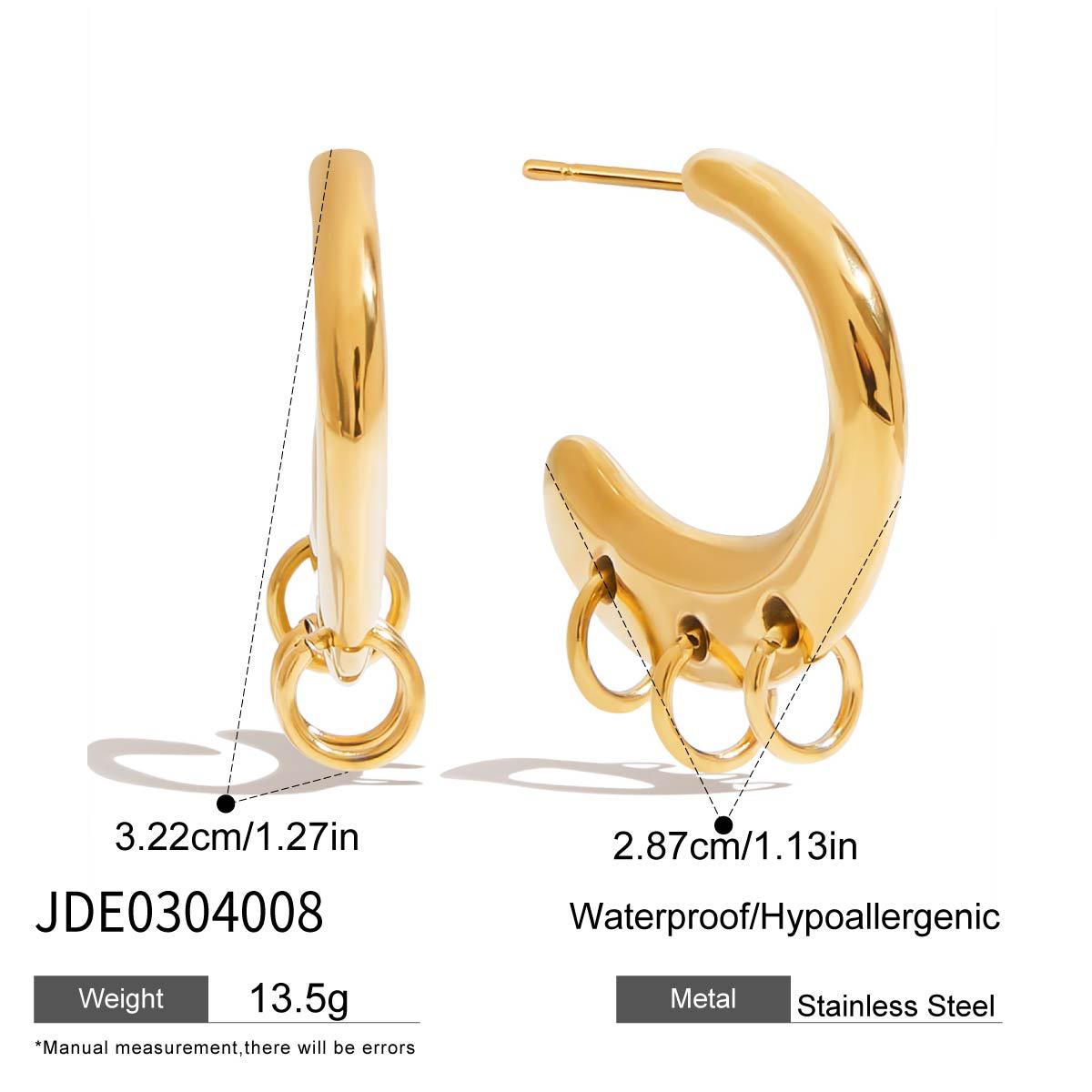 Aiden Zircon Cross Earrings - JDE0304008 [E7W47PC3]