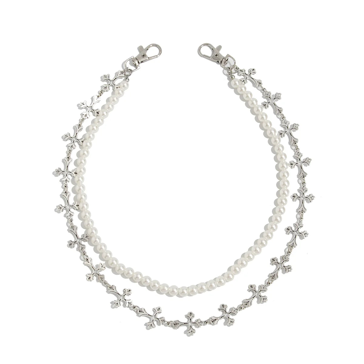 Cyra Layered Pearl Waist Chain - Style Three