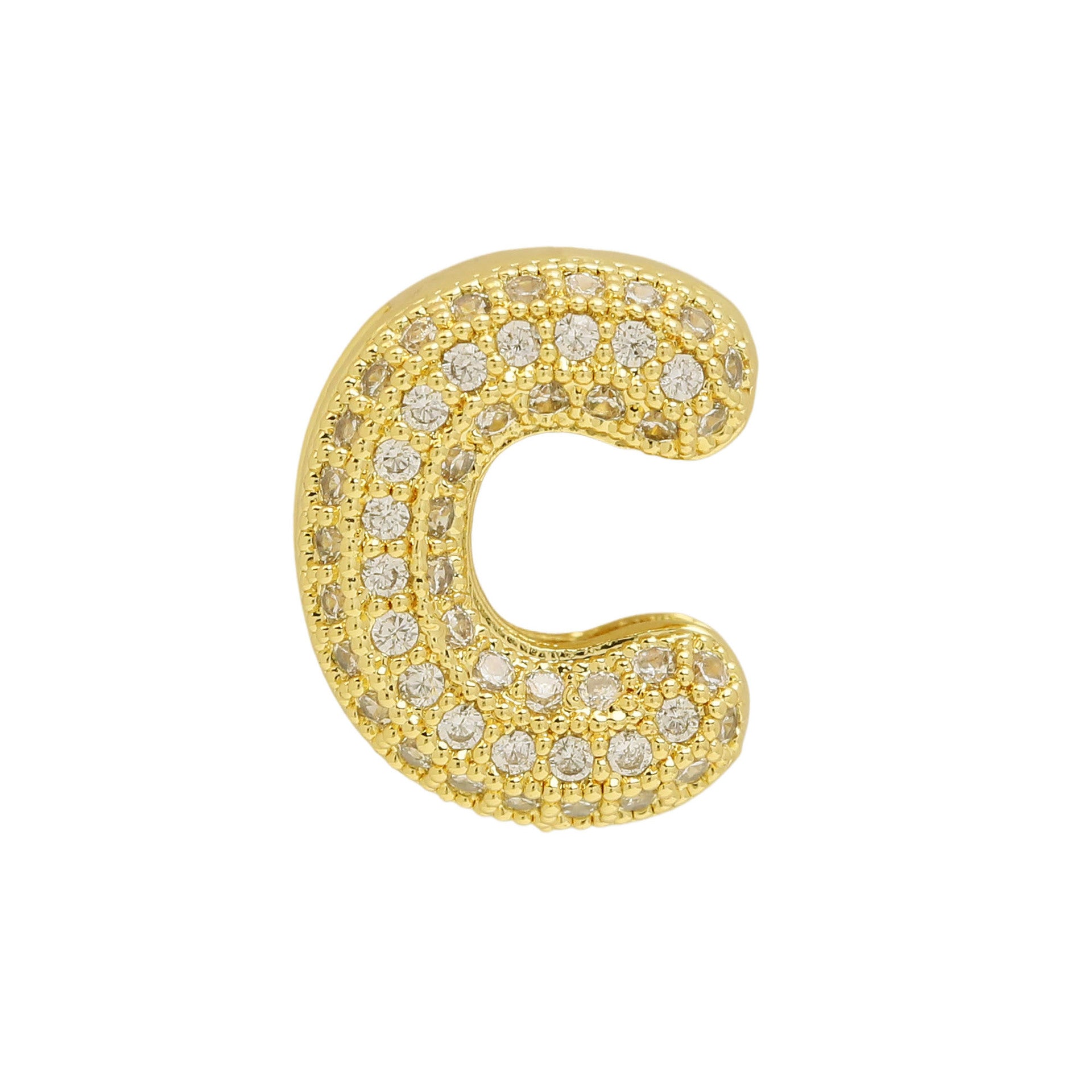 Israa Gold Bubble Letter Bracelet - C [PIXOHPCO]