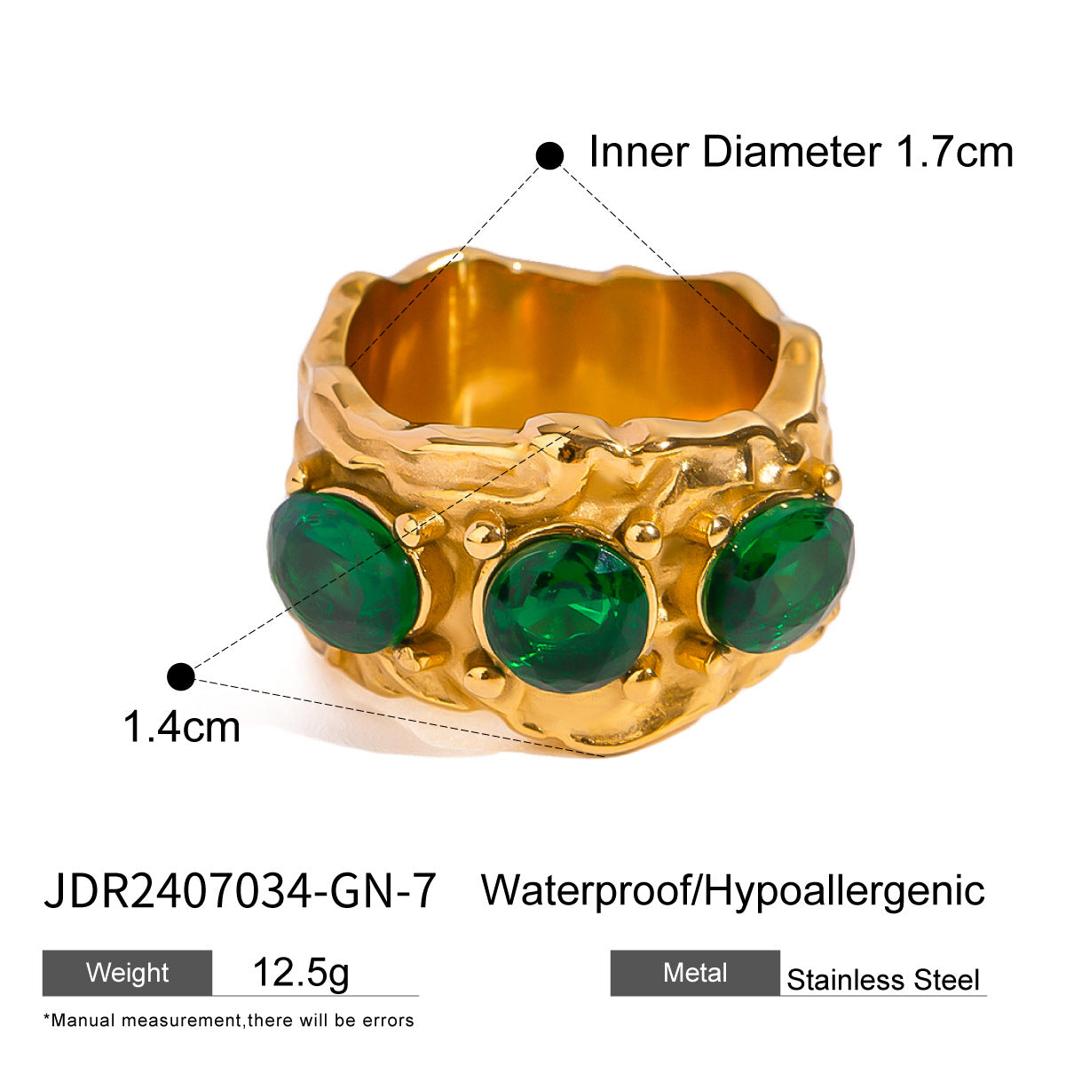 Jianna Geometric Chain Bracelet - JDR2407034-GN-7 [5K5L1QA8]