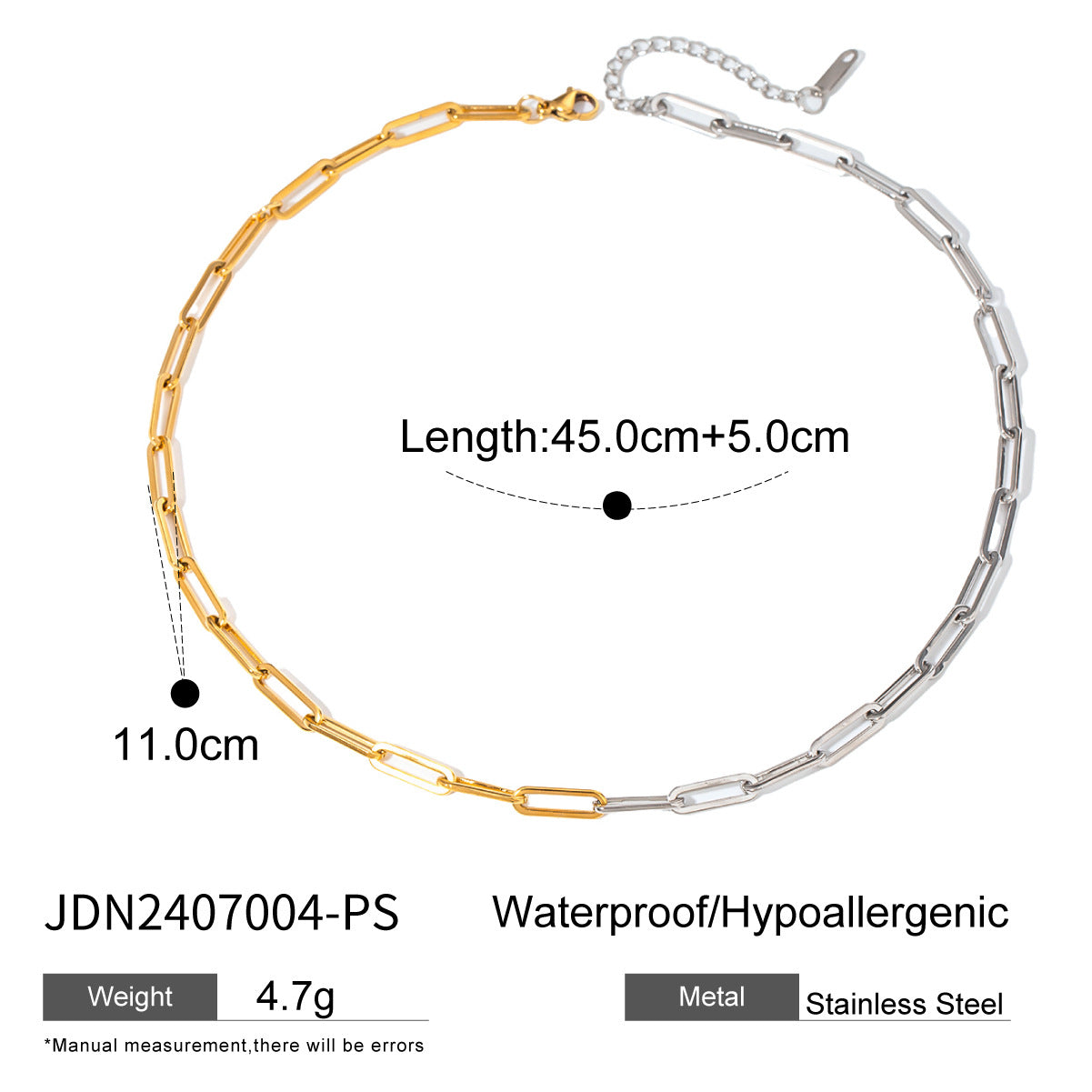Jonah Geometric Bar Necklace - JDN2407004-PS [TB9C31AV]