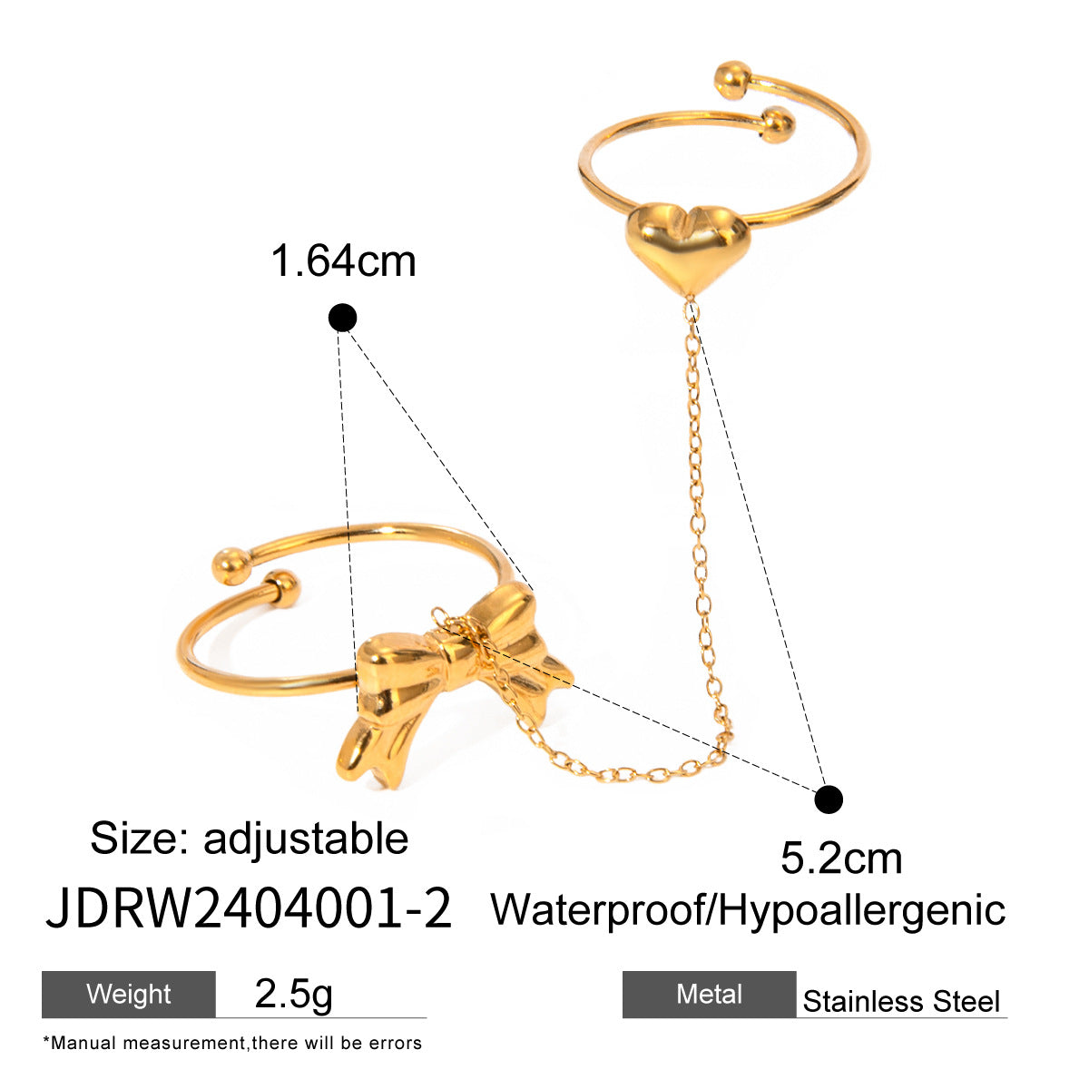 Reena Linked Ring Bracelet - JDRW2404001-2 [QLQE88N1]