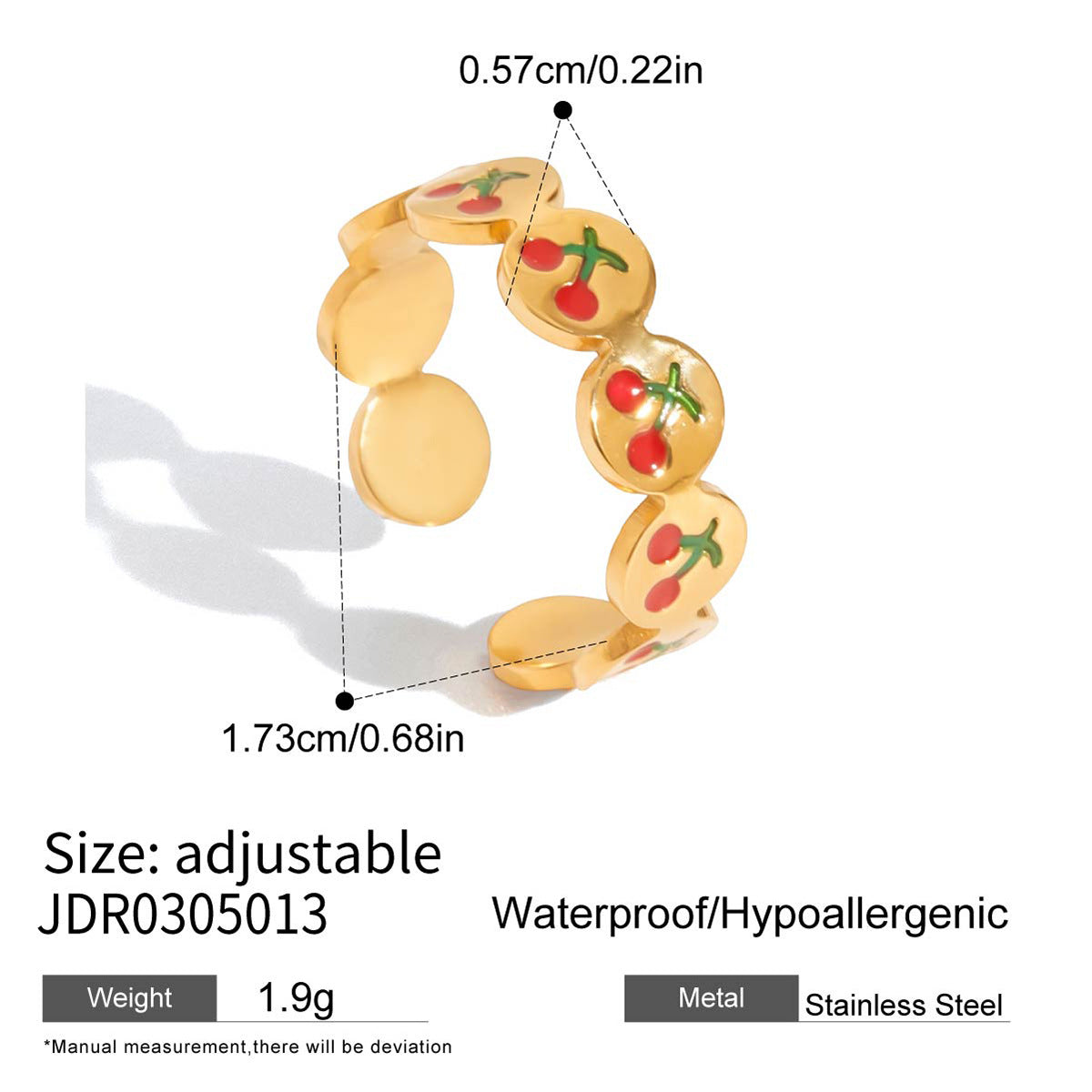 Haylee Cherry Zircon Ring - JDR0305013 [BFTIZXG9]