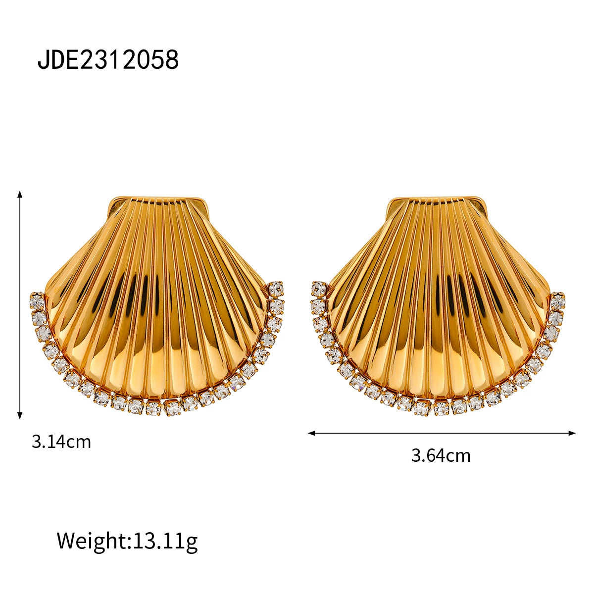 Zariya Shell Drop Earrings - JDE2312058