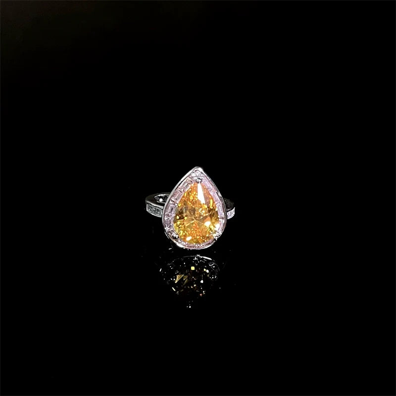 Haset Elegant Teardrop Ring - Style Four Adjustable