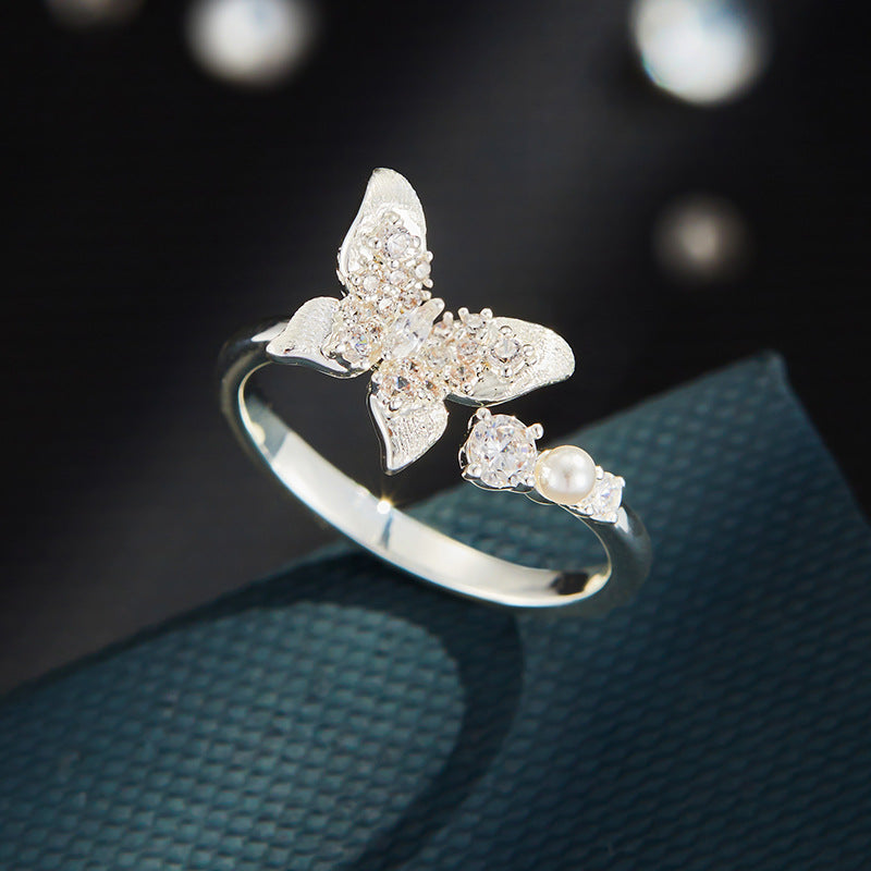 Arizona Delicate Butterfly Ring - Silver-toned [R1LHWJYR]