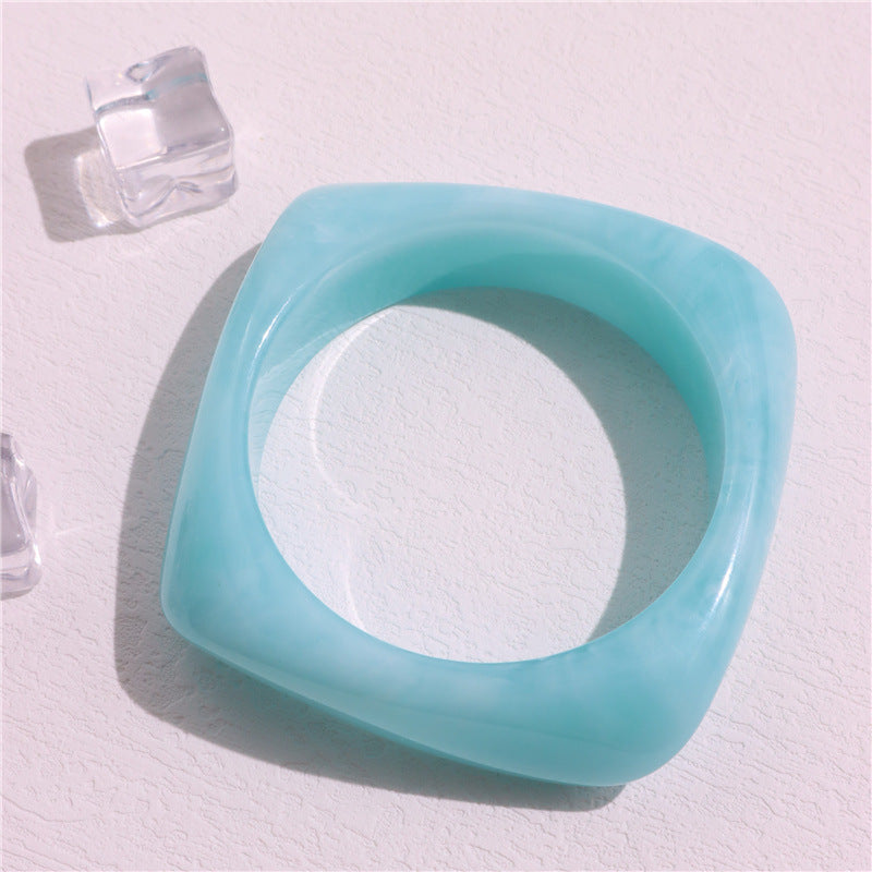 Alanni Statement Acrylic Bracelet - Style D (Inner Diameter approx 6.3cm) [77QFZDLK]