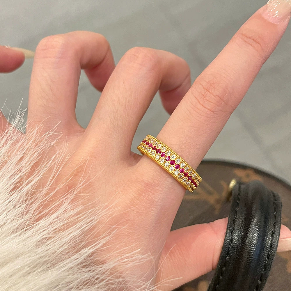 Hinda Abundance Serpent Ring - Wide Band Embellished Ring [YFUUK8KL]