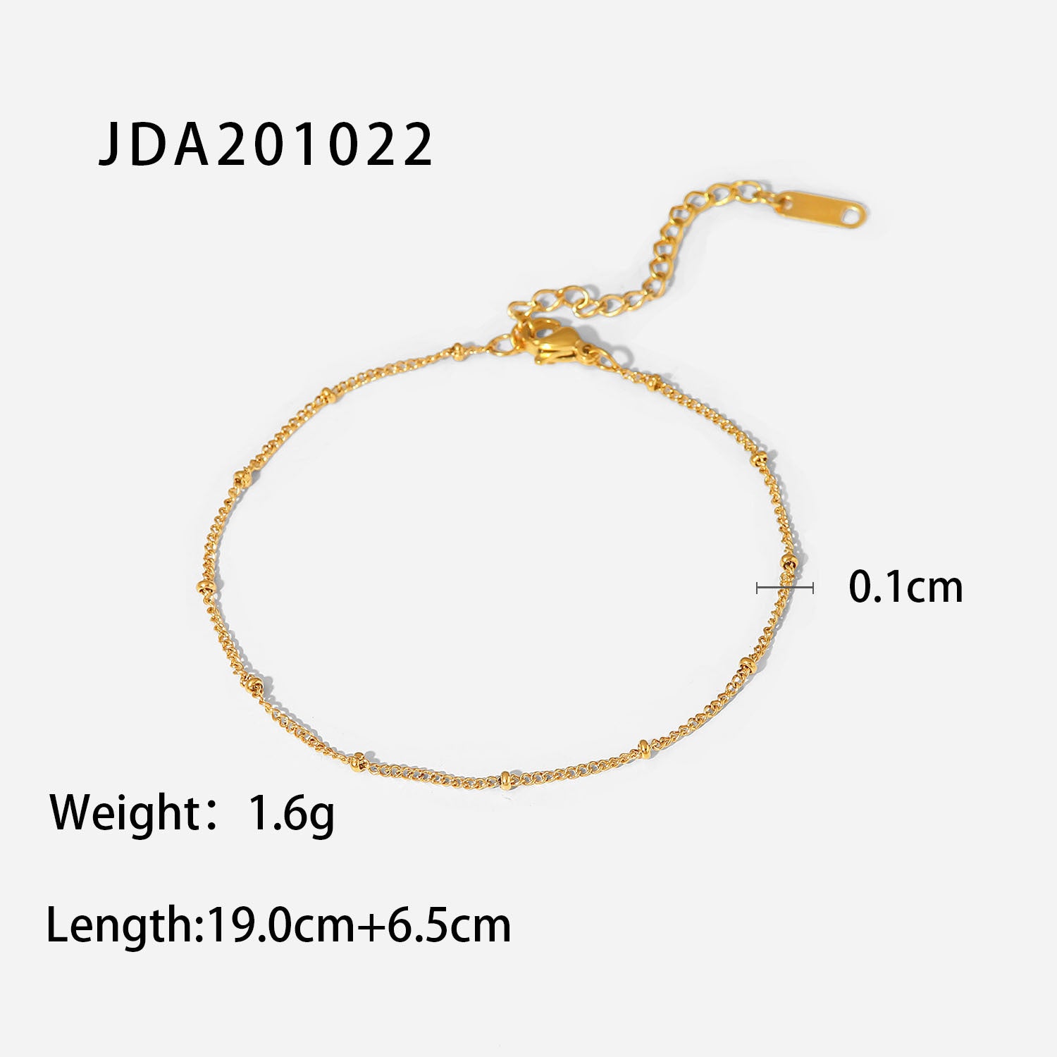Keziah Dainty Gold Anklet - JDA201022 [X0NBAGXN]