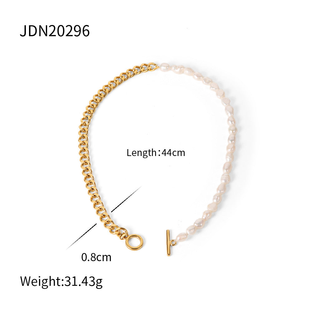 Aylee Pearl Pendant Necklace - JDN20296 [WVZJ5IJM]