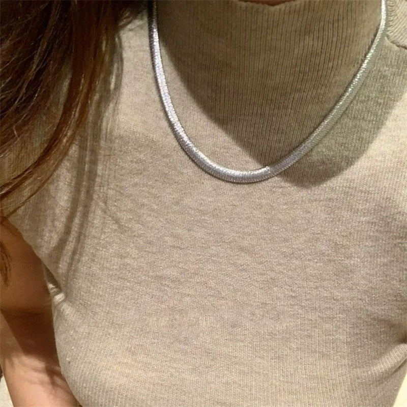Mariama Braided Snake Choker - Silver [T69IX2UO]