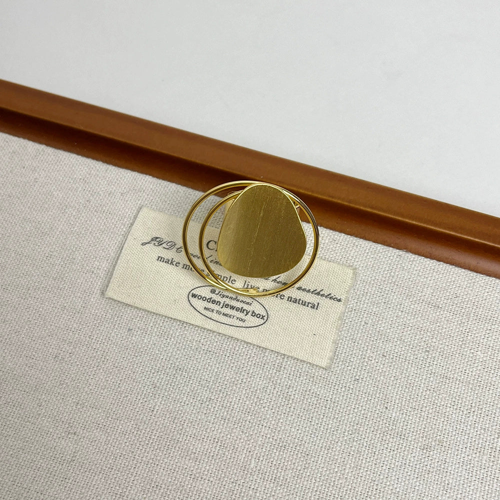Gwendolynn Sculptural Open Ring - Gold Large [3LQPXOZ1]
