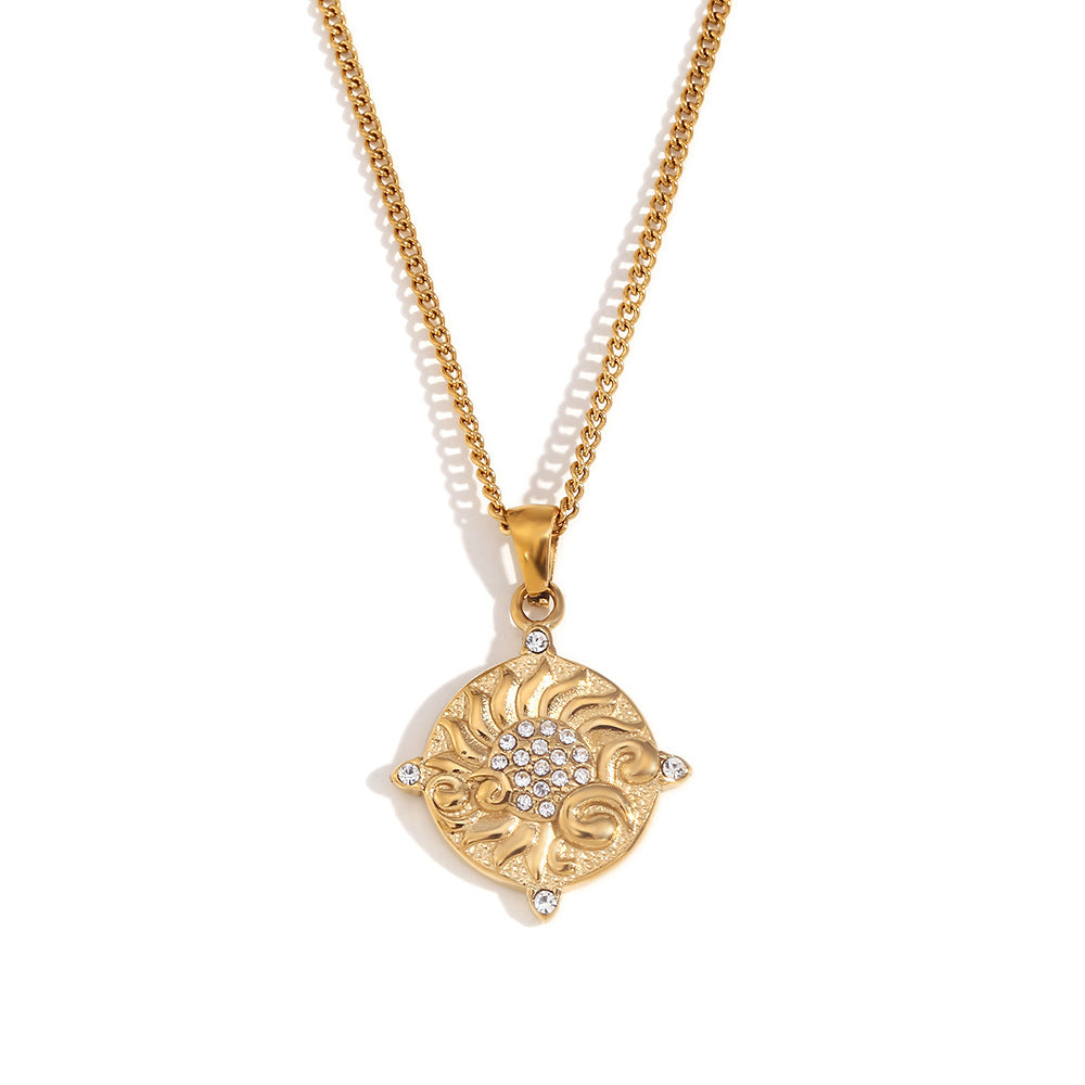 Semira Tarot Charm Necklace - Gold - Sun [28QE1O94]