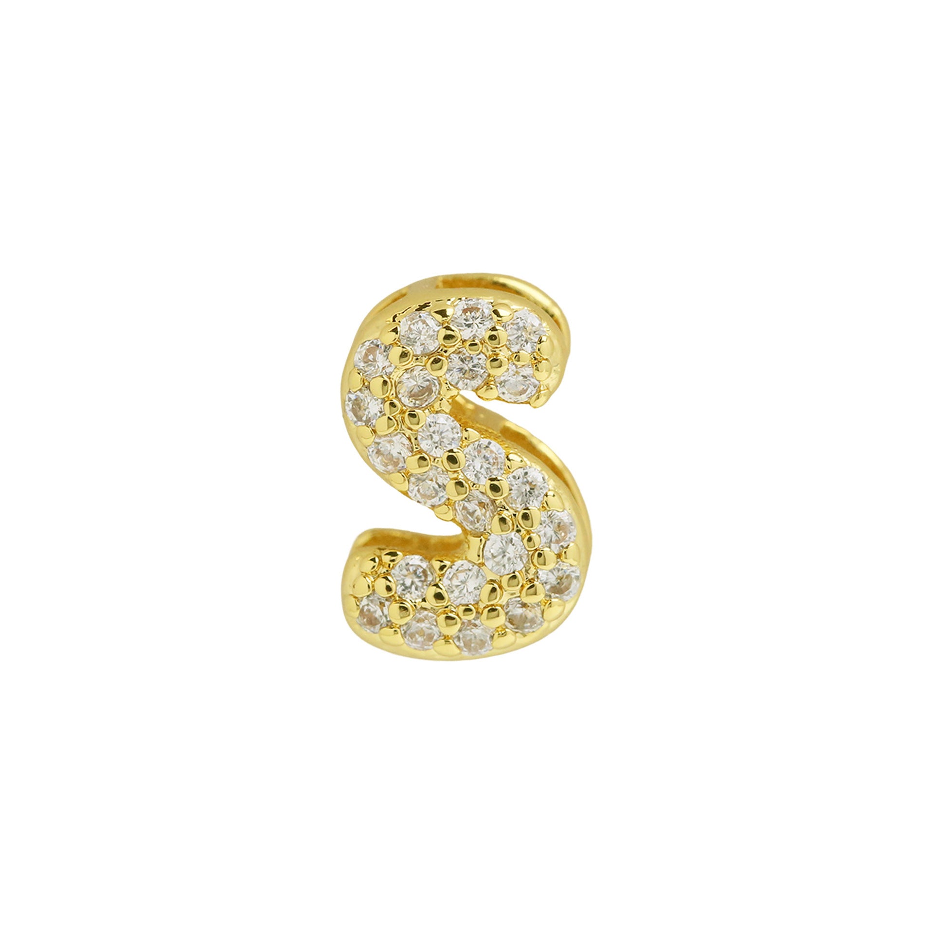 Makinley Bubble Letter Charm - Gold Pendant S [PG7MY718]