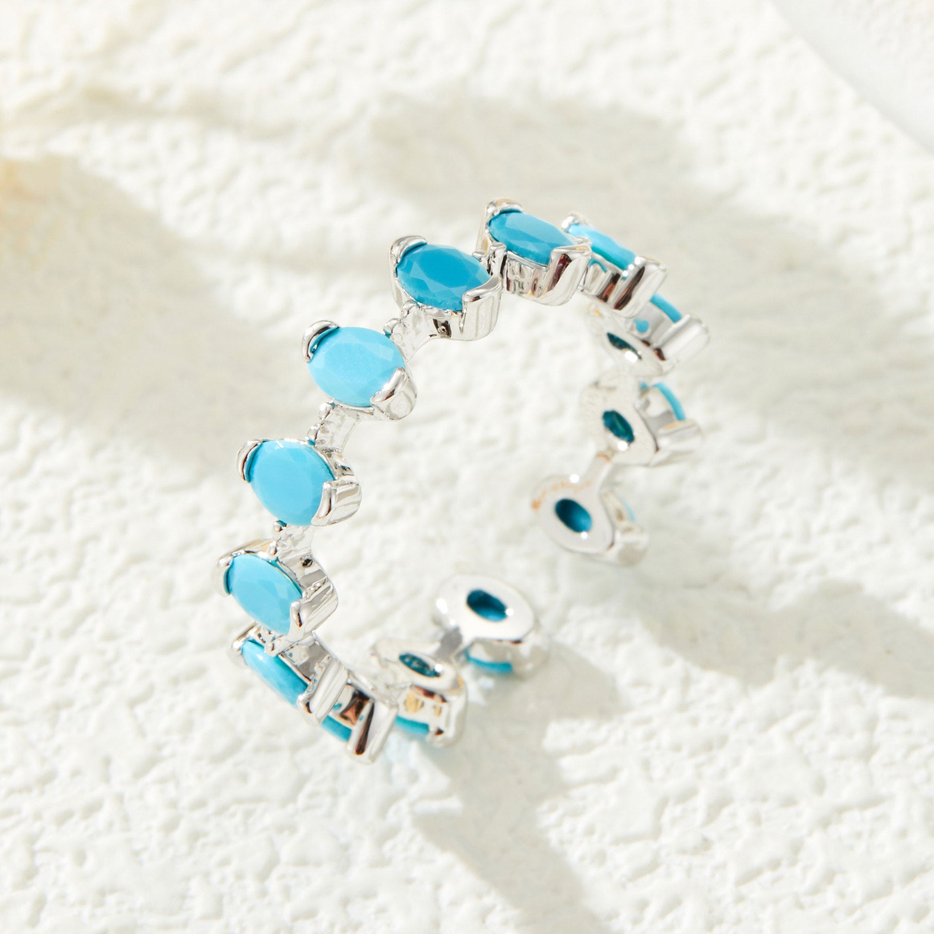 Meghan Turquoise Open Ring - Blue [JWTWB86I]