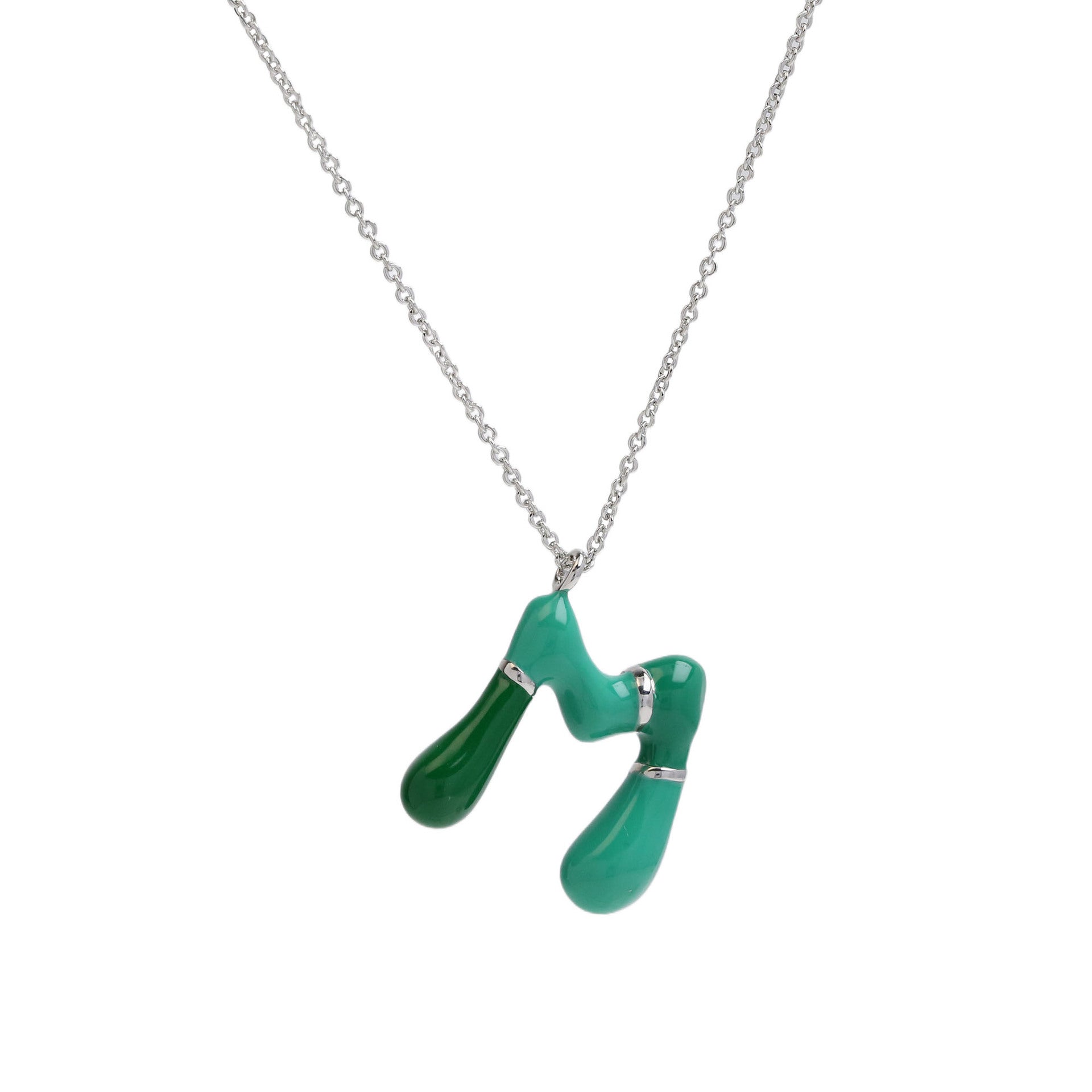 Victory Initial Bubble Necklace - Necklace M [759VOC9G]