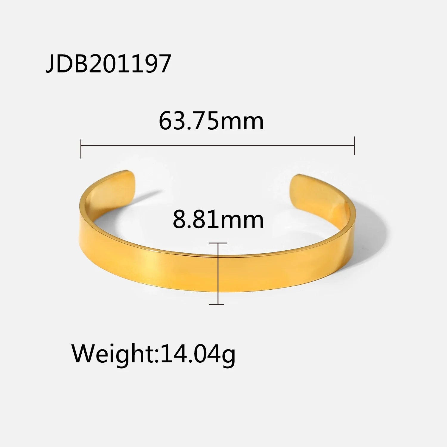 Josefina Zircon Plated Cuff Bracelet - JDB201197