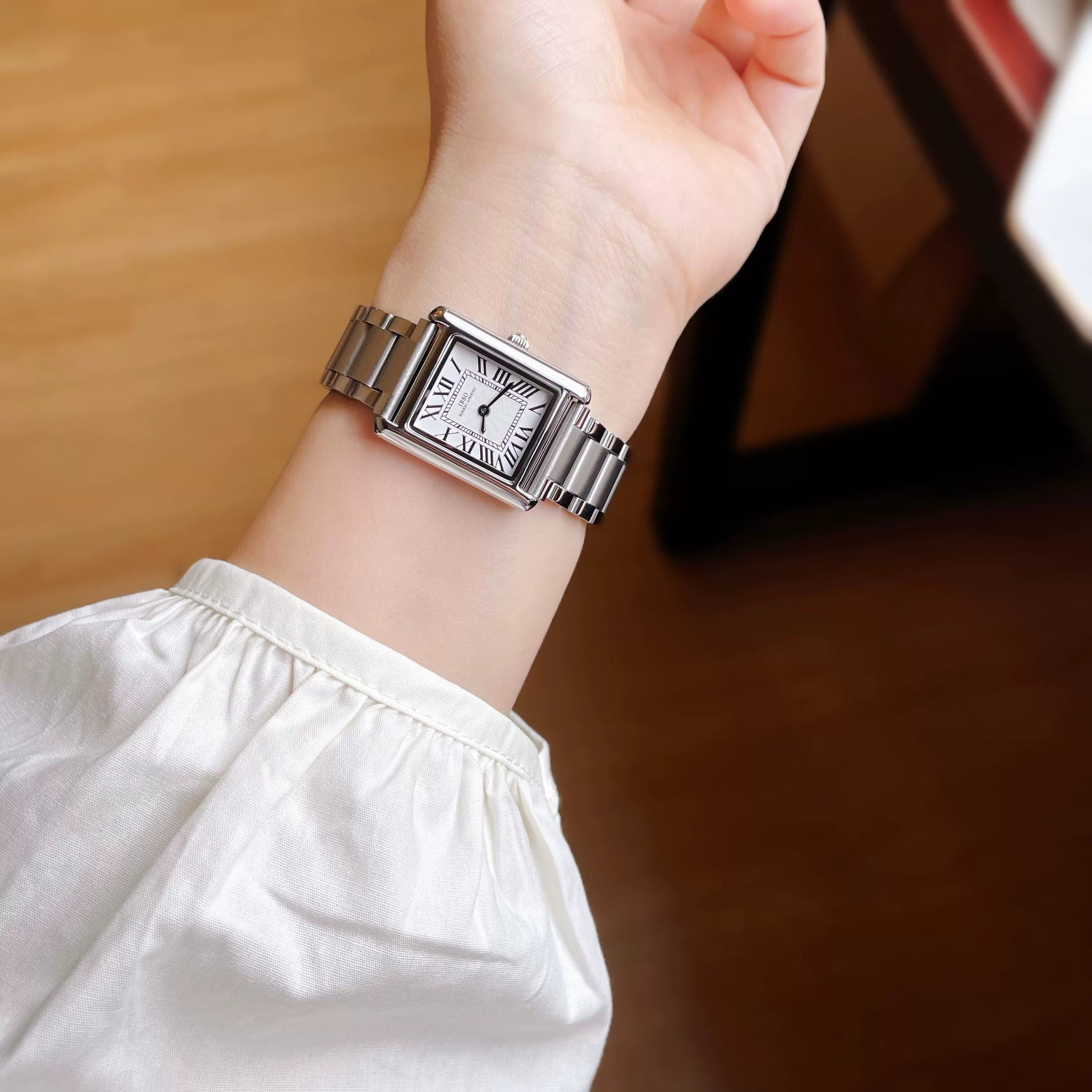 Louisa Vintage Square Watch - Noble Silver