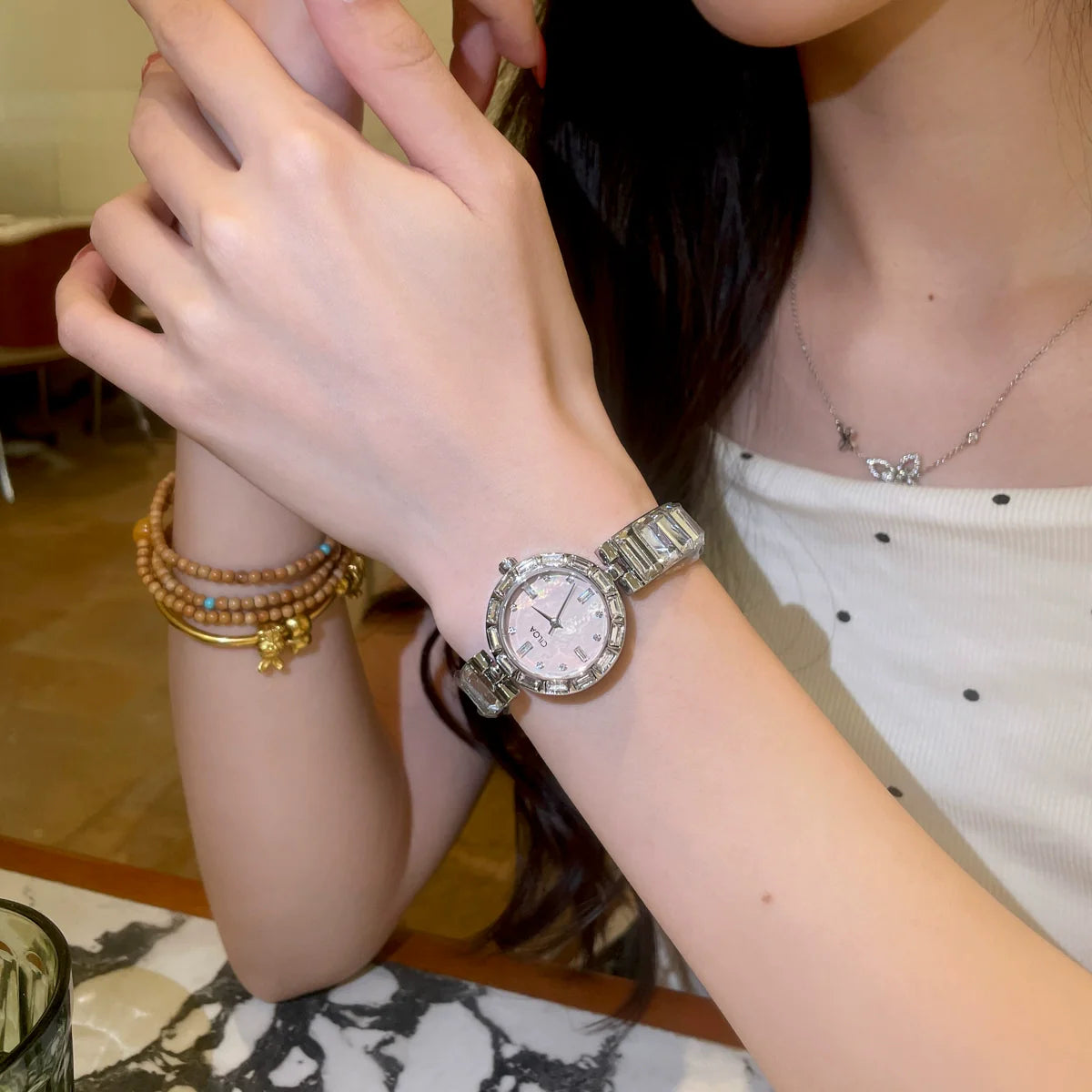 Mckinsley Elegant Quartz Watch - Mother-of-pearl Pink