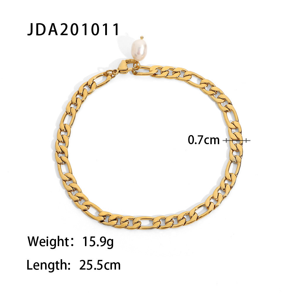 Lourdes Gold Cross Anklet - JDA201011 [RFHSRK9K]