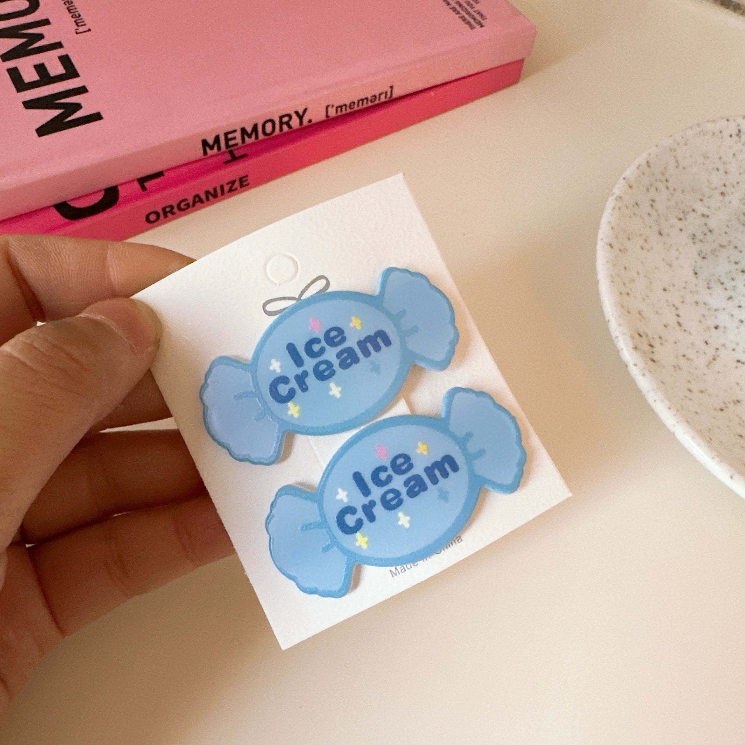 Mckenna Sweet Candy Hair Clips - Blue (Pair) [VNG9YCEY]