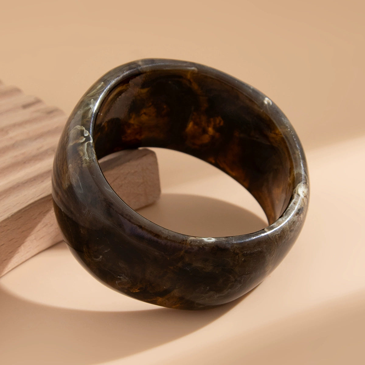 Passion Smudged Resin Bracelet - Brown [YPQ9FSO0]