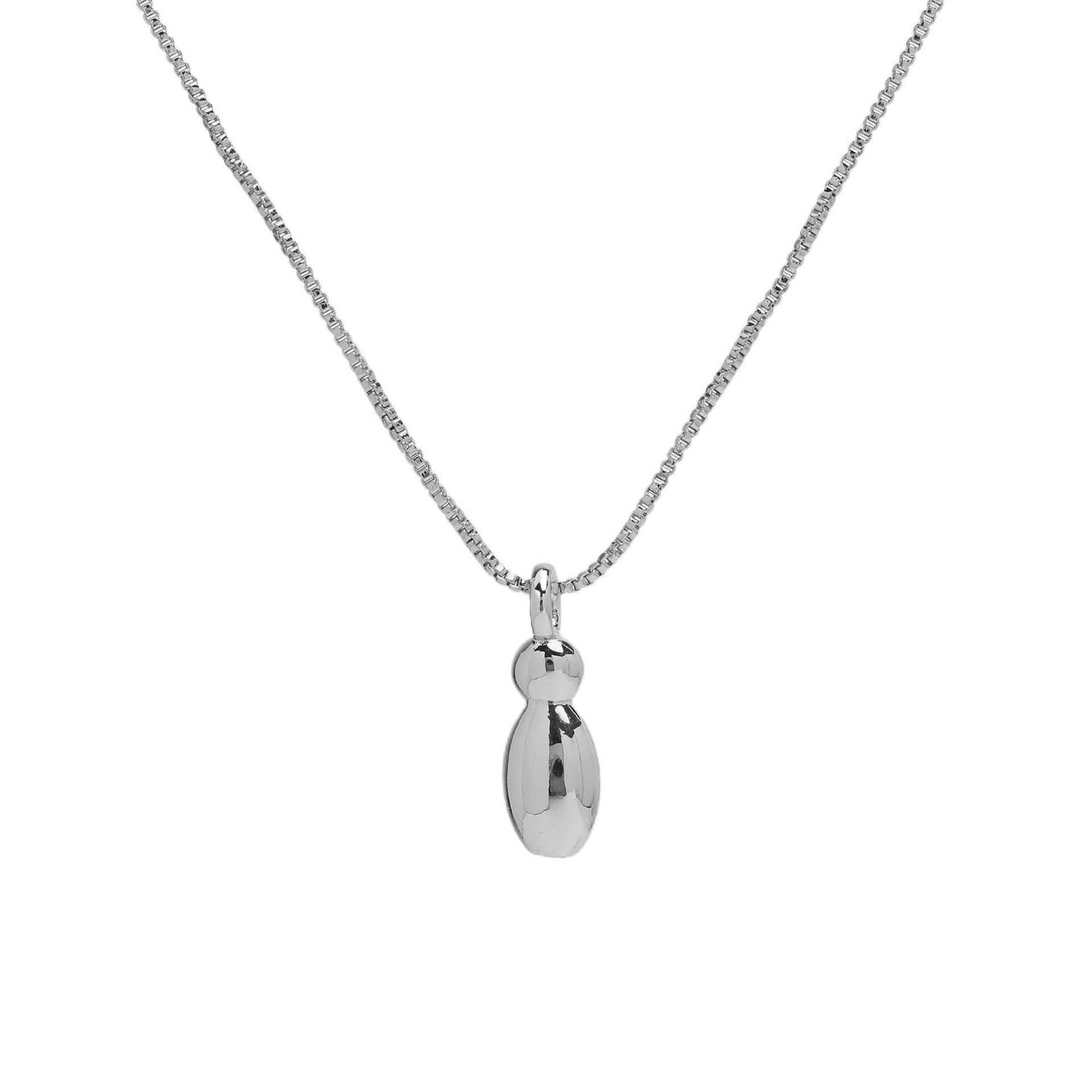 Jesenia Bubble Initial Necklace - Letter I [UMDBXBSF]