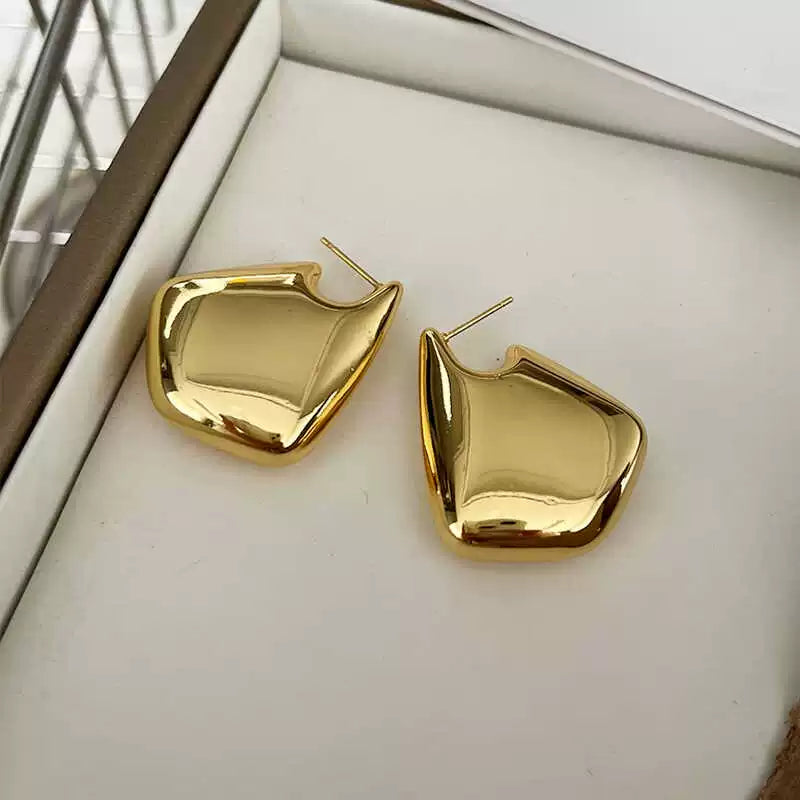 Ellyn Geometric Statement Earrings - Gold [5W4CPUZV]