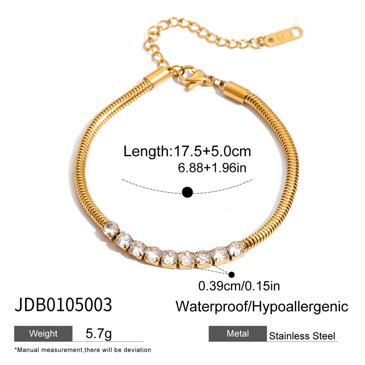 Eloisa Zircon Star Bracelet - JDB0105003 [KOSZZZ81]