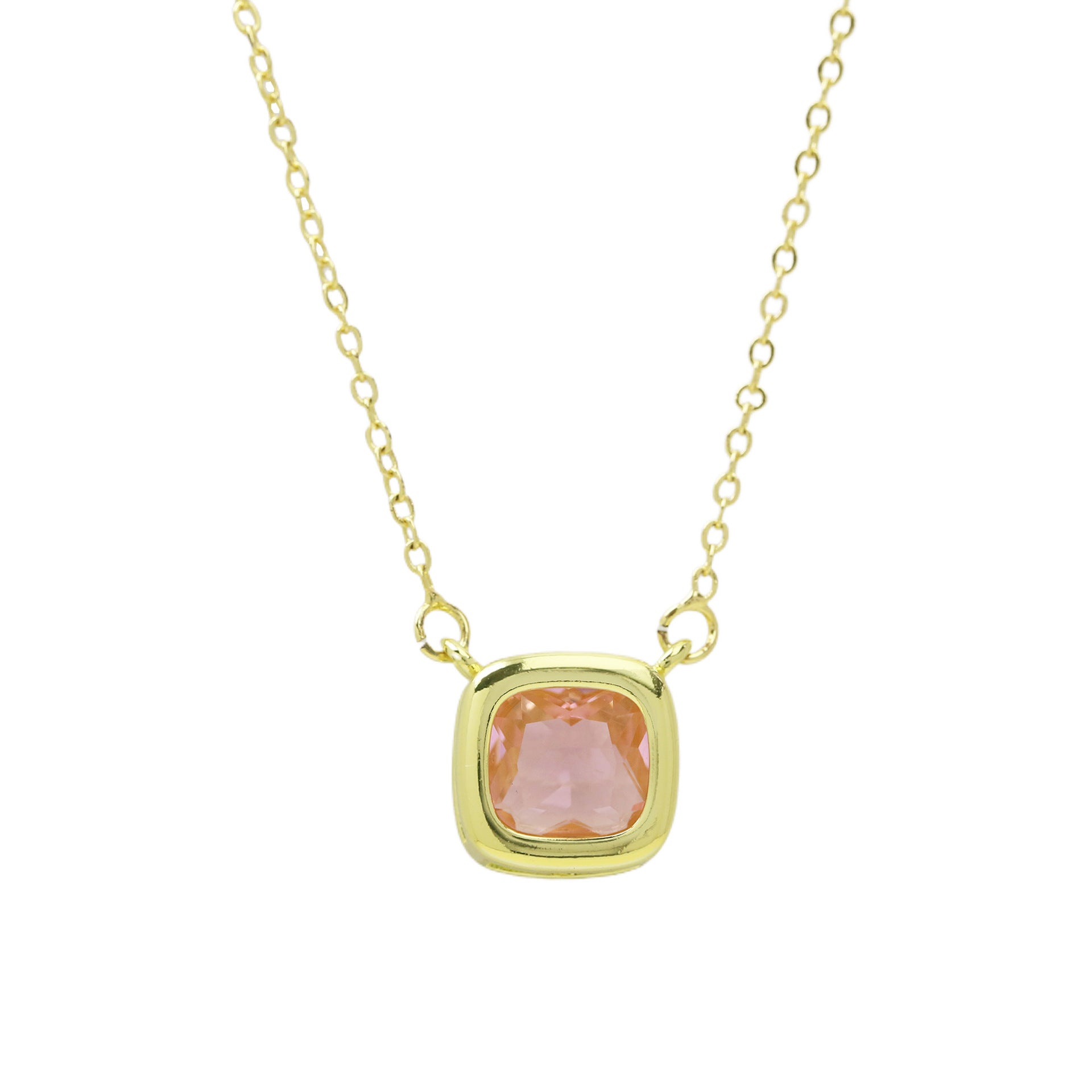 Nairobi Geometric Birthstone Necklace - October Birthstone [DAU2YQHR]