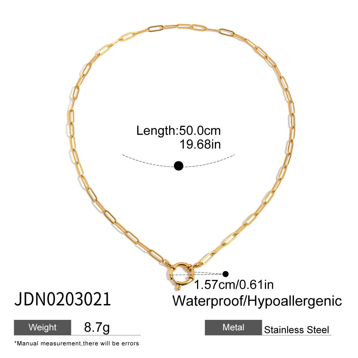 Rosslyn Customizable Chain Necklace - JDN0203021 DIY Necklace [63JW1P9U]