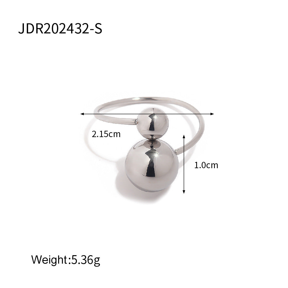 Kourtlyn Dainty Sphere Ring - JDR202432-S [SC363XV9]