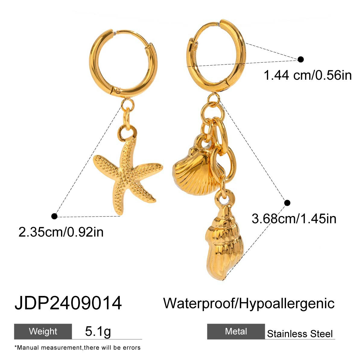 Macee Coastal Charm Earrings - JDP2409014 [WR2RM0LS]