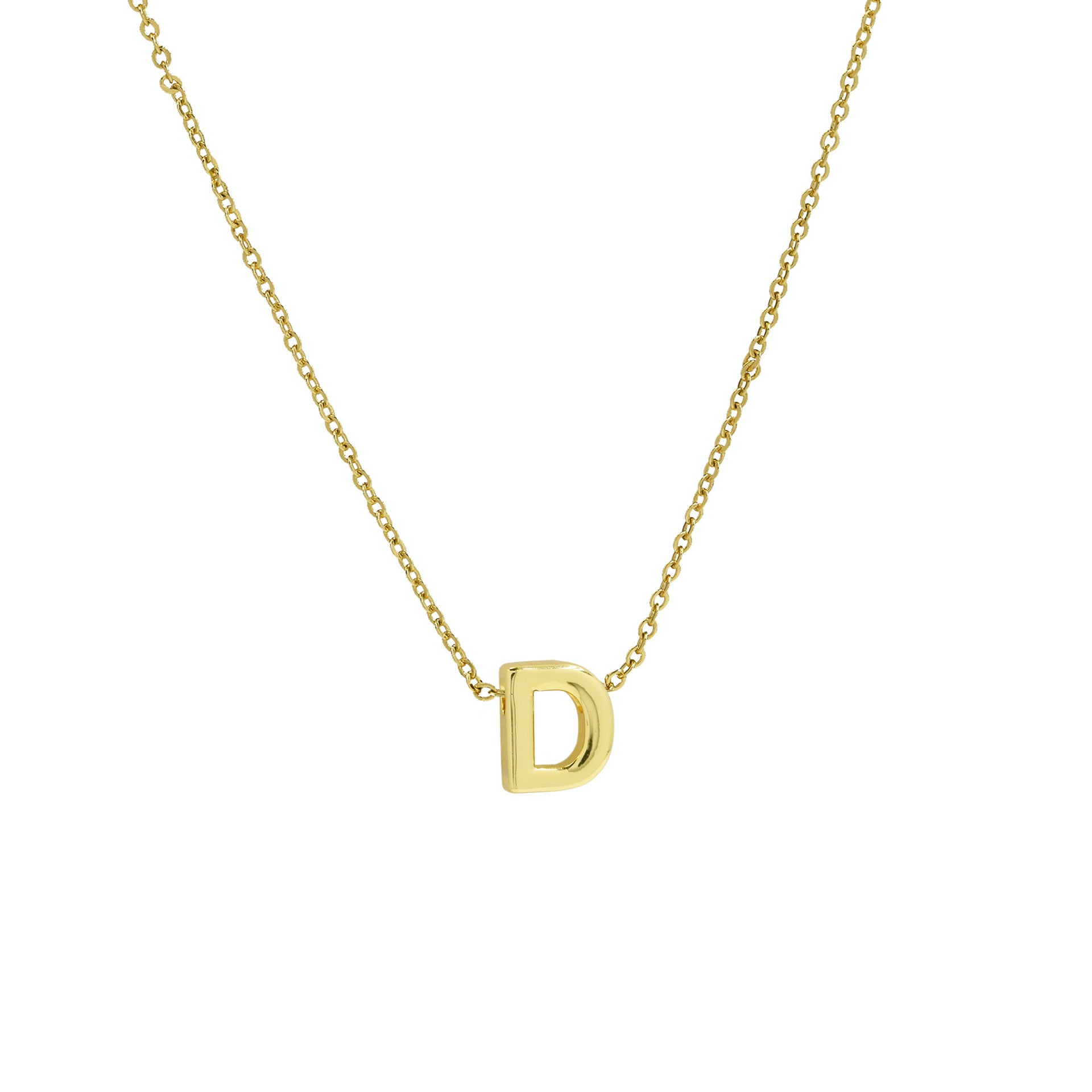 Agnes Initial Pendant Necklace - D [STYZS6Q8]