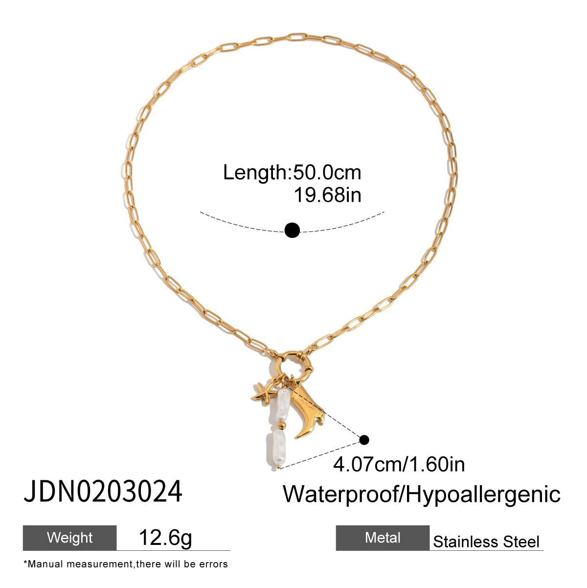 Arcadia Gold Layered Necklace - JDN0203024 [D91BH62D]