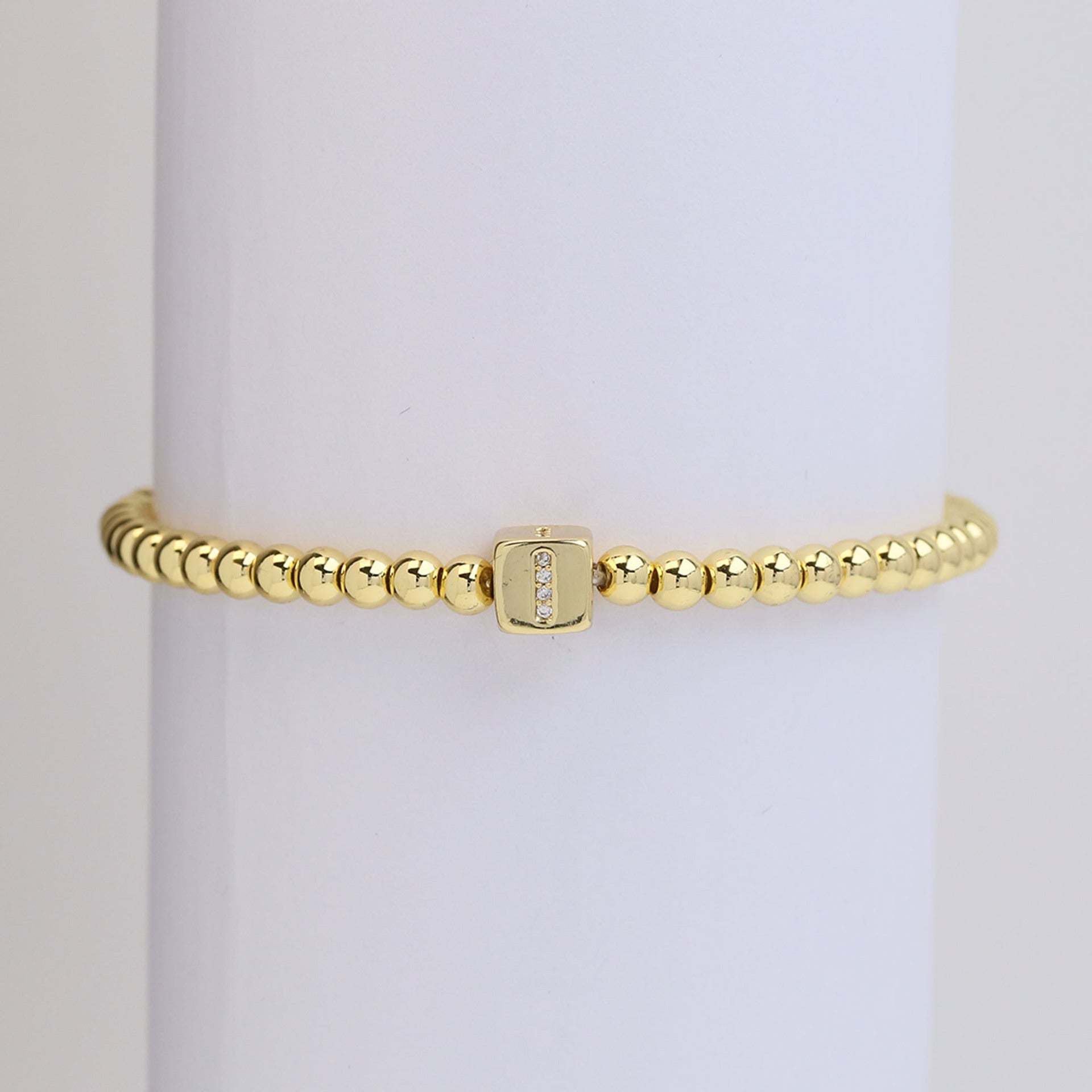Layana Initial Cube Bracelet - I [ISDHZKGS]