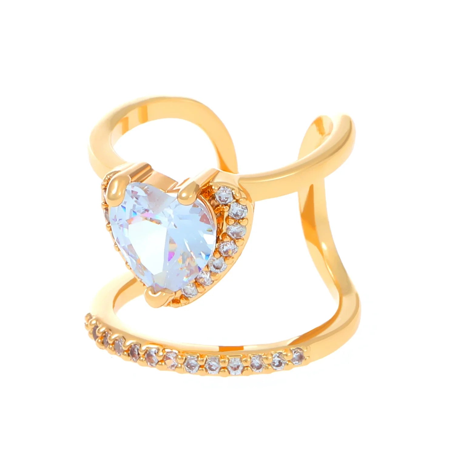 Kristi Geometric Nail Rings - KC Gold K-516