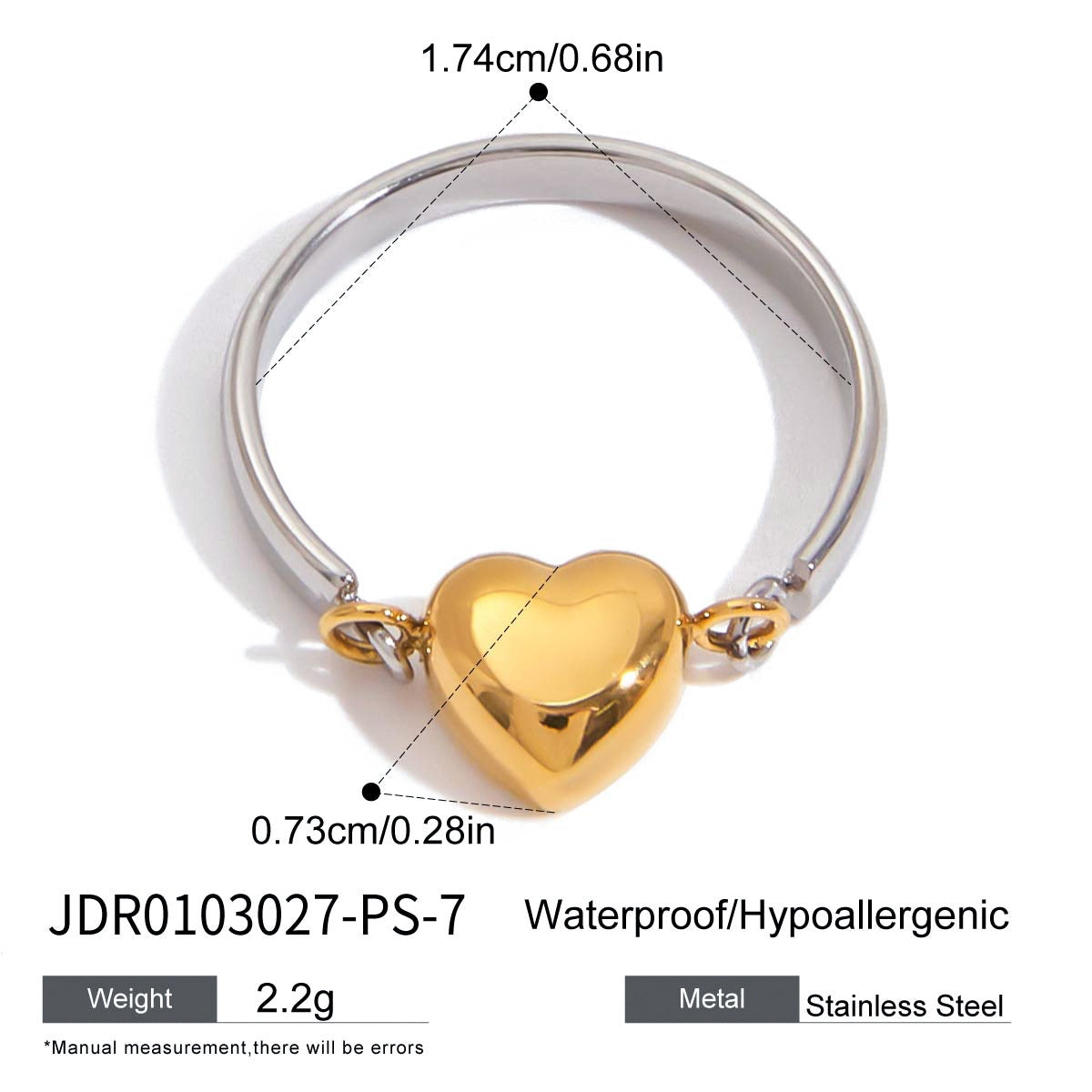 Brynley Eternal Heart Ring - Rose Gold Tone [GQECOY1R]