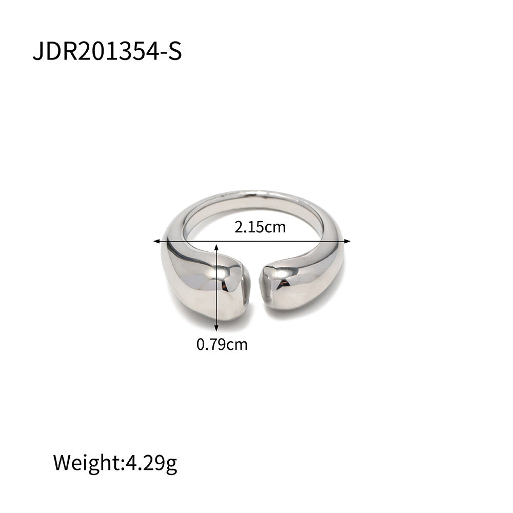 Ifeoluwa Geometric Silver Rings - Geometric Design 8 [349UJGRZ]