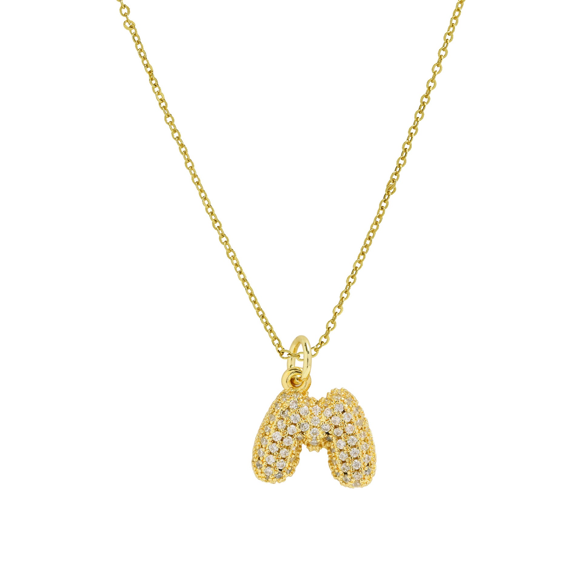 Dyana Balloon Letter Necklace - Letter M [3BMP26VW]