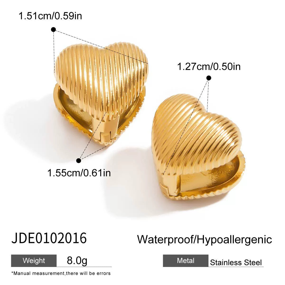 Adley Pave Heart Earrings - JDE0102016 [1PXPXC16]