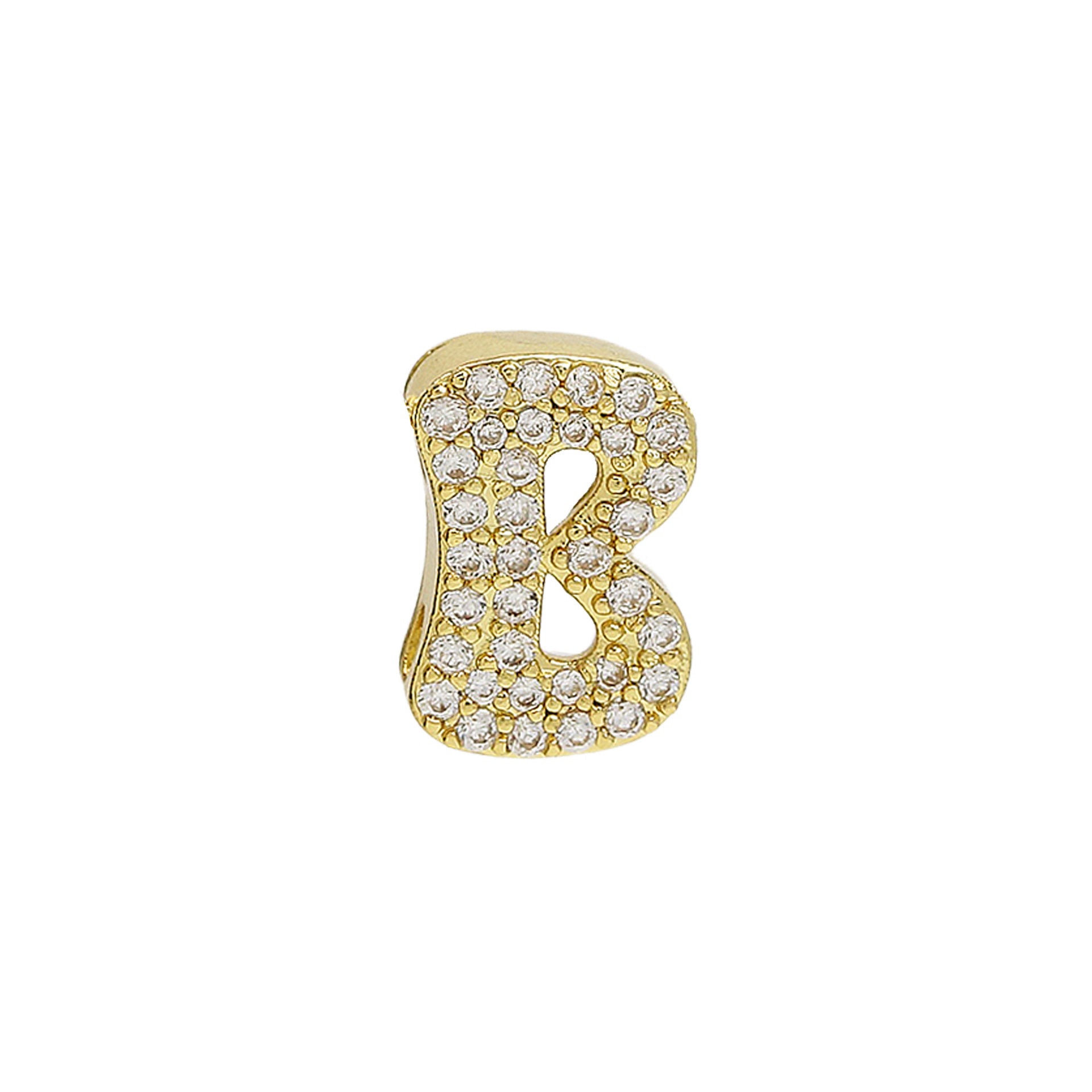 Katheryn Pave Initial Necklace - B [X2JIBQSR]